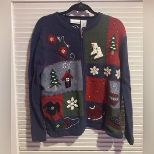 Ugly Christmas ZipUp Sweater